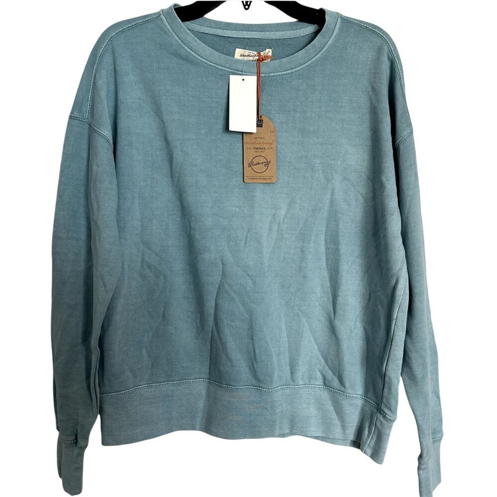 NWT Weatherproof Vintage Crew Neck Sweatshirt – Blue, Women’s XS